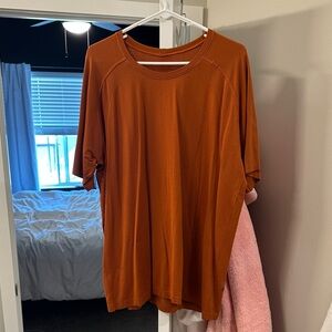 lululemon athletica Burnt Orange Short Sleeve Tee